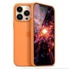 Ultra-thin Silicone Gel Soft Case Cover S05 for Apple iPhone 13 Pro Max Orange