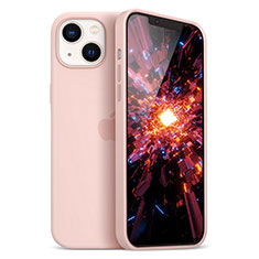 Ultra-thin Silicone Gel Soft Case Cover S05 for Apple iPhone 13 Rose Gold