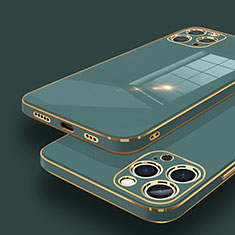 Ultra-thin Silicone Gel Soft Case Cover S06 for Apple iPhone 13 Pro Green