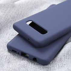 Ultra-thin Silicone Gel Soft Case Cover U01 for Samsung Galaxy S10 Plus Blue