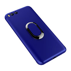 Ultra-thin Silicone Gel Soft Case Cover with Finger Ring Stand for Xiaomi Mi 6 Blue