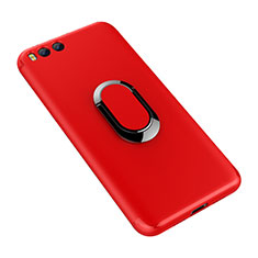 Ultra-thin Silicone Gel Soft Case Cover with Finger Ring Stand for Xiaomi Mi 6 Red