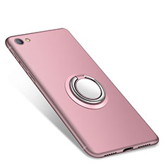 Ultra-thin Silicone Gel Soft Case Cover with Finger Ring Stand for Xiaomi Redmi Note 5A Standard Edition Pink