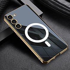 Ultra-thin Silicone Gel Soft Case Cover with Mag-Safe Magnetic AC1 for Samsung Galaxy S21 Plus 5G Black