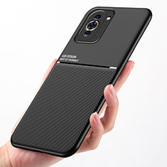 Ultra-thin Silicone Gel Soft Case Cover with Magnetic D01 for Huawei Nova 10 Black