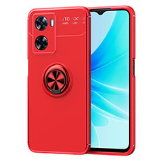 Ultra-thin Silicone Gel Soft Case Cover with Magnetic Finger Ring Stand JM1 for OnePlus Nord N20 SE Red