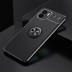 Ultra-thin Silicone Gel Soft Case Cover with Magnetic Finger Ring Stand SD1 for Xiaomi Redmi A1 Black