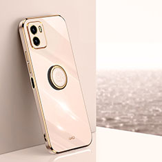 Ultra-thin Silicone Gel Soft Case Cover with Magnetic Finger Ring Stand XL1 for Vivo Y01 Gold