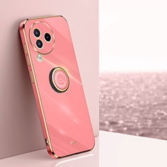 Ultra-thin Silicone Gel Soft Case Cover with Magnetic Finger Ring Stand XL1 for Xiaomi Civi 3 5G Hot Pink