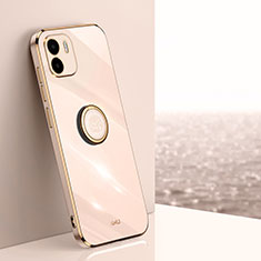 Ultra-thin Silicone Gel Soft Case Cover with Magnetic Finger Ring Stand XL1 for Xiaomi Poco C50 Gold