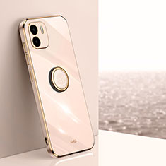 Ultra-thin Silicone Gel Soft Case Cover with Magnetic Finger Ring Stand XL1 for Xiaomi Redmi A1 Gold