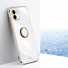 Ultra-thin Silicone Gel Soft Case Cover with Magnetic Finger Ring Stand XL1 for Xiaomi Redmi A1 White