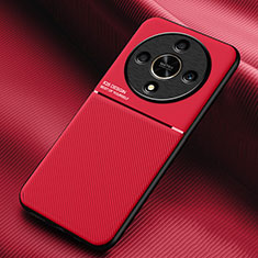 Ultra-thin Silicone Gel Soft Case Cover with Magnetic for Huawei Honor Magic6 Lite 5G Red