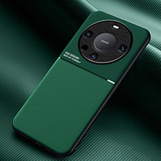 Ultra-thin Silicone Gel Soft Case Cover with Magnetic for Huawei Mate 60 Green