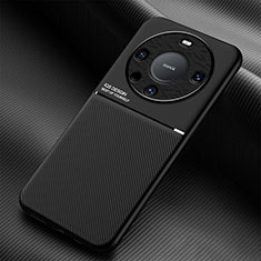 Ultra-thin Silicone Gel Soft Case Cover with Magnetic for Huawei Mate 60 Pro+ Plus Black