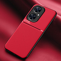 Ultra-thin Silicone Gel Soft Case Cover with Magnetic for Huawei Nova 11i Red