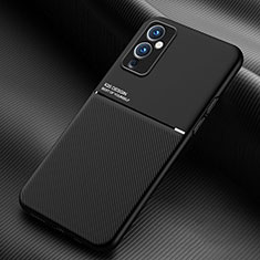 Ultra-thin Silicone Gel Soft Case Cover with Magnetic for OnePlus 9 5G Black