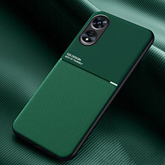 Ultra-thin Silicone Gel Soft Case Cover with Magnetic for Oppo A97 5G Green