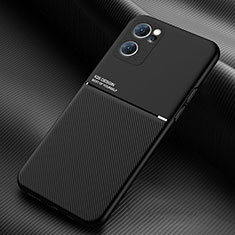 Ultra-thin Silicone Gel Soft Case Cover with Magnetic for Oppo Find X5 Lite 5G Black