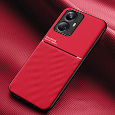 Ultra-thin Silicone Gel Soft Case Cover with Magnetic for Realme 10 Pro+ Plus 5G Red