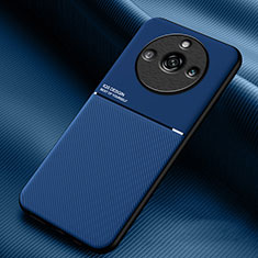 Ultra-thin Silicone Gel Soft Case Cover with Magnetic for Realme 11 Pro 5G Blue