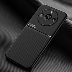 Ultra-thin Silicone Gel Soft Case Cover with Magnetic for Realme 11 Pro+ Plus 5G Black