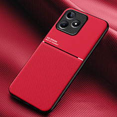 Ultra-thin Silicone Gel Soft Case Cover with Magnetic for Realme C53 Red