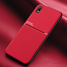 Ultra-thin Silicone Gel Soft Case Cover with Magnetic for Samsung Galaxy A01 Core Red
