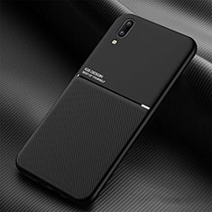 Ultra-thin Silicone Gel Soft Case Cover with Magnetic for Samsung Galaxy A02 Black