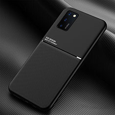 Ultra-thin Silicone Gel Soft Case Cover with Magnetic for Samsung Galaxy A02s Black