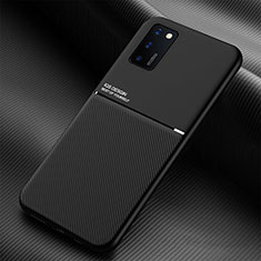 Ultra-thin Silicone Gel Soft Case Cover with Magnetic for Samsung Galaxy A03s Black