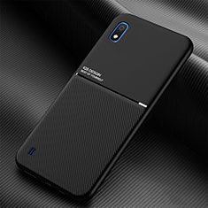Ultra-thin Silicone Gel Soft Case Cover with Magnetic for Samsung Galaxy A10 Black
