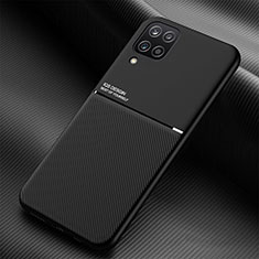 Ultra-thin Silicone Gel Soft Case Cover with Magnetic for Samsung Galaxy A12 Nacho Black