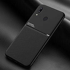 Ultra-thin Silicone Gel Soft Case Cover with Magnetic for Samsung Galaxy A20 Black