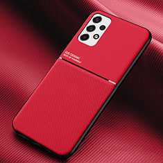 Ultra-thin Silicone Gel Soft Case Cover with Magnetic for Samsung Galaxy A53 5G Red