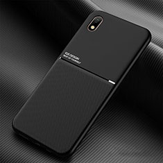 Ultra-thin Silicone Gel Soft Case Cover with Magnetic for Samsung Galaxy M01 Core Black