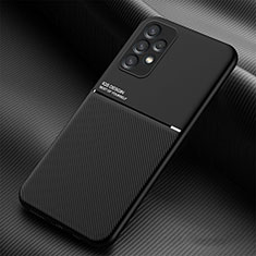 Ultra-thin Silicone Gel Soft Case Cover with Magnetic for Samsung Galaxy M32 5G Black