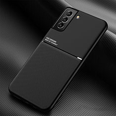 Ultra-thin Silicone Gel Soft Case Cover with Magnetic for Samsung Galaxy S22 Plus 5G Black