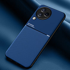 Ultra-thin Silicone Gel Soft Case Cover with Magnetic for Xiaomi Civi 3 5G Blue
