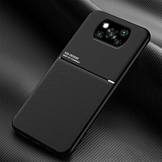 Ultra-thin Silicone Gel Soft Case Cover with Magnetic for Xiaomi Poco X3 Pro Black