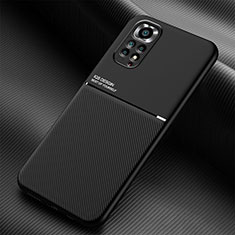 Ultra-thin Silicone Gel Soft Case Cover with Magnetic for Xiaomi Redmi Note 11 4G (2022) Black