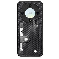 Ultra-thin Silicone Gel Soft Case Cover with Magnetic S01D for Huawei Honor Magic5 Lite 5G Black
