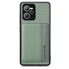 Ultra-thin Silicone Gel Soft Case Cover with Magnetic S01D for Realme Narzo 50A Prime Green
