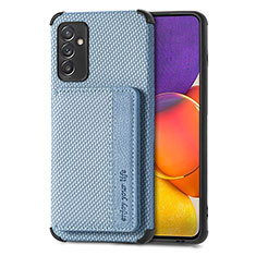 Ultra-thin Silicone Gel Soft Case Cover with Magnetic S01D for Samsung Galaxy A05s Blue