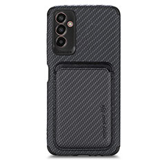 Ultra-thin Silicone Gel Soft Case Cover with Magnetic S01D for Samsung Galaxy M13 5G Black