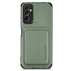 Ultra-thin Silicone Gel Soft Case Cover with Magnetic S01D for Samsung Galaxy M13 5G Green