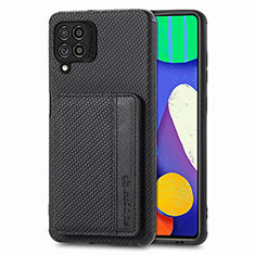 Ultra-thin Silicone Gel Soft Case Cover with Magnetic S01D for Samsung Galaxy M62 4G Black