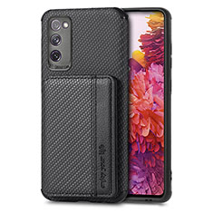 Ultra-thin Silicone Gel Soft Case Cover with Magnetic S01D for Samsung Galaxy S20 Lite 5G Black