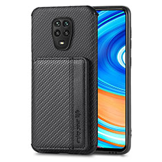 Ultra-thin Silicone Gel Soft Case Cover with Magnetic S01D for Xiaomi Redmi Note 9 Pro Max Black