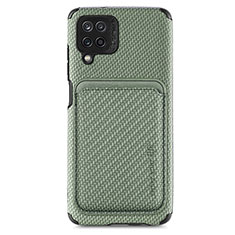 Ultra-thin Silicone Gel Soft Case Cover with Magnetic S02D for Samsung Galaxy A12 Green